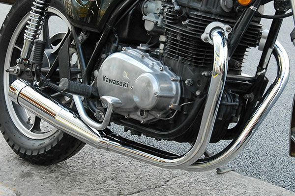 Z400/RS/B/Tハモリー管 メッキ | 旧車バイクカスタムパーツのゼット