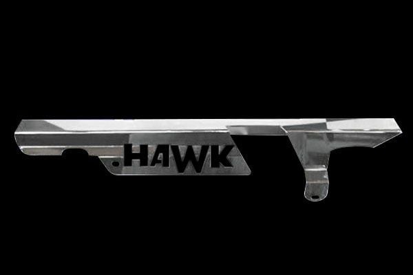 HAWK【ホーク】切り文字メッキチェーンケース | 旧車バイクカスタム
