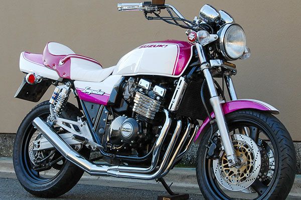 GSX400インパルスイカシタショート管ZZYA管(ジーヤ管)メッキ