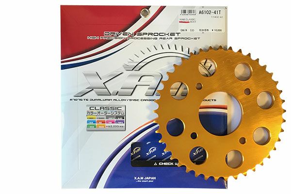 CB250T/N(ホーク2/N)用ゴールドスプロケット41T | 旧車バイクカスタム