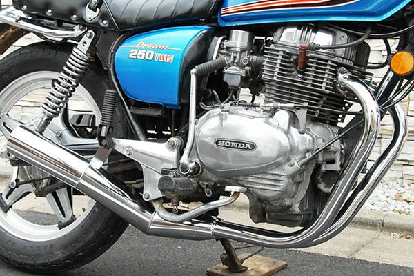 CB250/400T80φ極太バズー管【メッキ】 | 旧車バイクカスタムパーツの