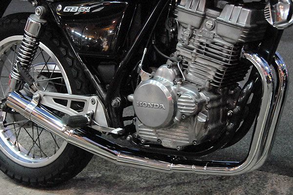 gb250 クラブマン ゼットファーザー ショート管 マフラー GB250クラブマン用ショート管 集合管メッキ | 旧車バイクカスタム