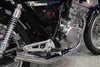 GB250クラブマン用ショート管分割式秘密の集合管メッキ