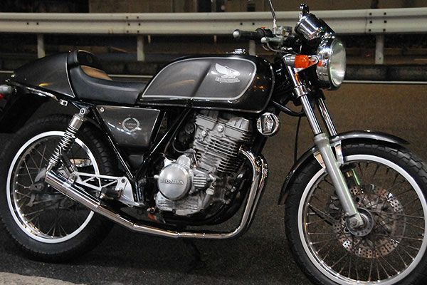 GB250クラブマン用ショート管分割式秘密の集合管メッキ