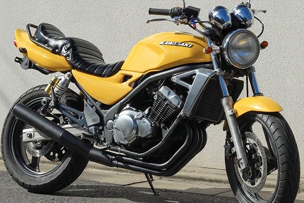BALIUS(バリオス)2型80φ極太マフラーバズー管ブラック