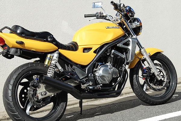 BALIUS(バリオス)2型80φ極太マフラーバズー管ブラック
