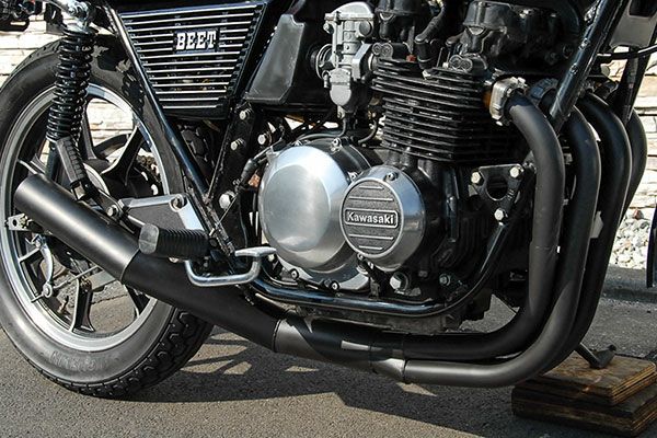 z400fxショート管 Z400FXイカシタショート管ZZYA管ブラック | 旧車バイクカスタムパーツ