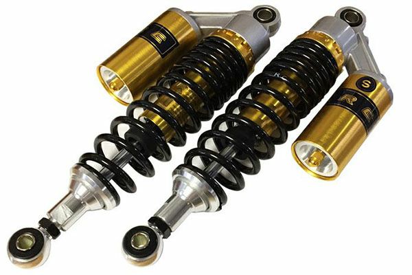旧車　リヤ　強化サス 特注 ライブディオZX AF34 AF35 リアショック310mm黒 メッキ 5段階