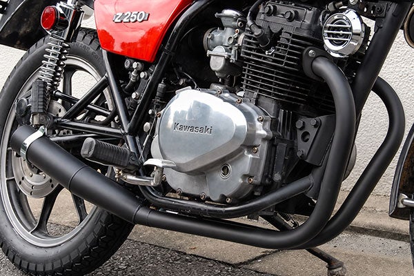 Z250FT/Z250LTDスーパーゴイスー管ブラック | 旧車バイクカスタム