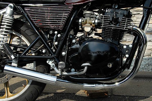 Z250FTイカシタショート管ZZYA管(ジーヤ管)メッキ
