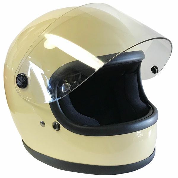 族ヘル　ほぼ新品 族ヘル 爆発カフェヘル/アイボリー | 旧車バイクカスタムパーツの