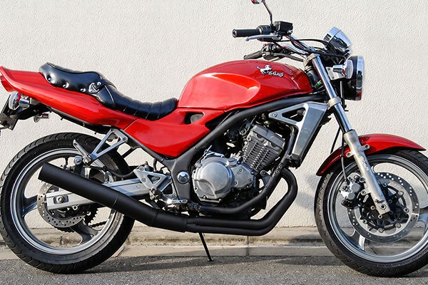 BALIUS(バリオス)1型80φ極太マフラーバズー管ブラック